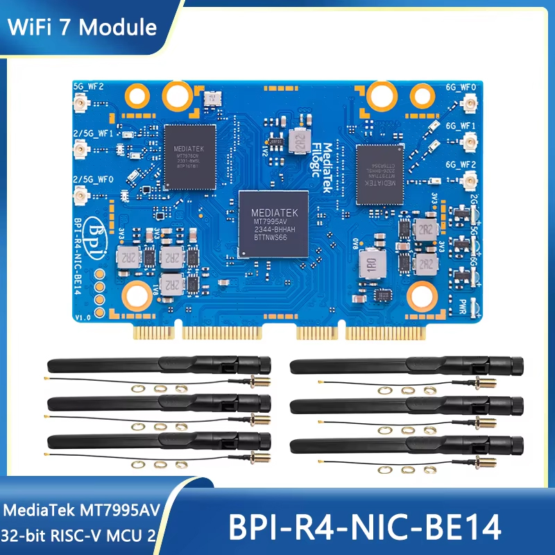 Bananapi Bpi R4 Wifi 7 - Banana Pi BPI-R4-NIC-BE14 WiFi 7 Modul