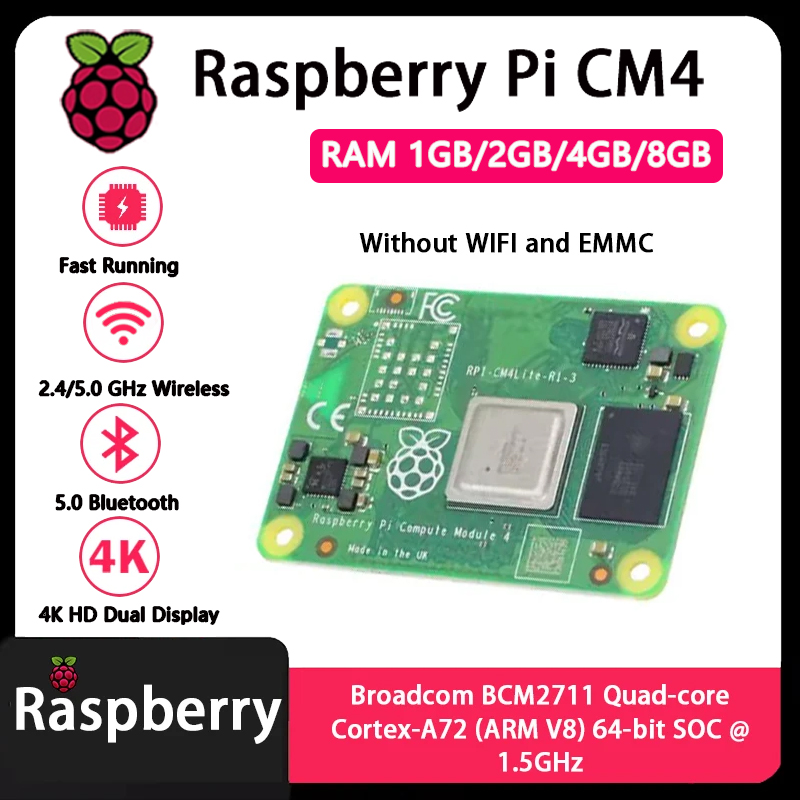 Raspberry Pi CM4 1GB/2GB/4GB/8 – Compute Module 4 32Gb Wifi Bewertung und Preis