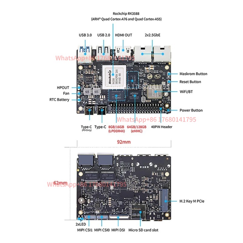 RK3588 Einplatinencomputer SBC – Banana Pi Bpi M7 Rk3588 Bewertung und Preis