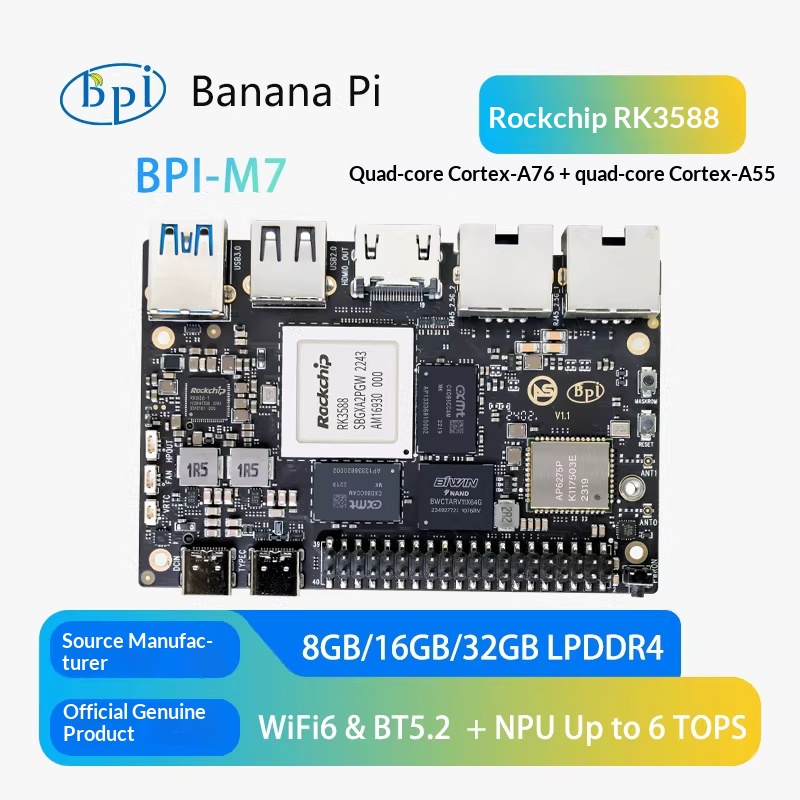 Banana Pi BPI-M7 Rockchip RK35 – Banana Pi Bpi M7 Rk3588 Bewertung und Preis