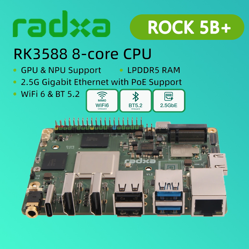 Radxa ROCK 5B+ Rockchip RK3588 – Radxa Rock 5B 16Gb Bewertung und Preis